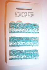 12 kleine Haarspange Türkis