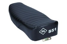 kmx24 Sitzbank strukturiert passt an Simson S50 S51 S70 Logo IFA S51 schwarz