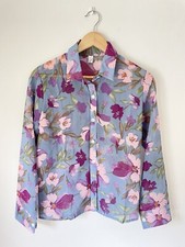 Sommer Damen Langärmelige Blusen mit Blumenmuster Groß.M Neu