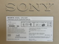 Sony  CPD-15SF1 Multiscan Trinitron Color Computer Display CRT 15sf