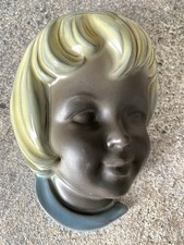 Wandmaske Mädchen (Cortendorf ?) Nr 871 Keramik