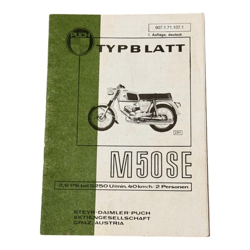 Typenblatt puch m50 - puch, se