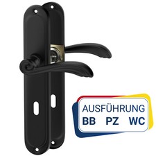 Schwarze Türbeschlag VERONA