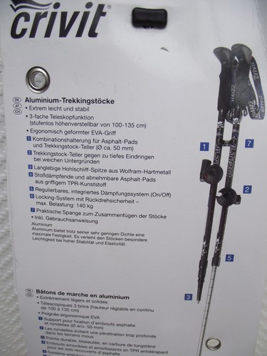 Crivit alumium trekkingstöcke - crivit, alumium-trekkingstöcke
