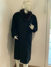 Wollmantel Mantel schwarz