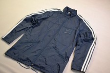 Adidas Regen Jacke Vintage Windbreaker Jacket Coat Rain Wear Nylon 80er 46 XS