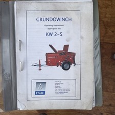 Grundowinch Seilzugwinde Underground Systems KW3000 OVP & Teilehandbuch