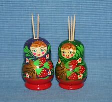 2 Zahnstocherhalter aus Holz /