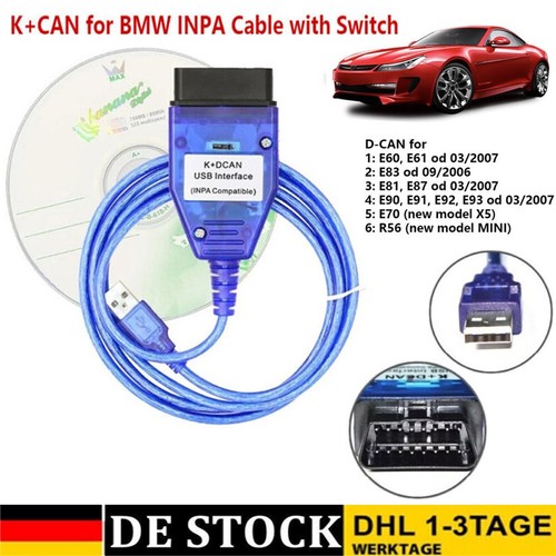 Für bmw inpa dcan obd2 - k+dcan,