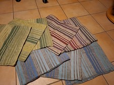 Kissenbezüge 40 X 40 gestreift 8 Stück verschiedene Farben Reißverschluss