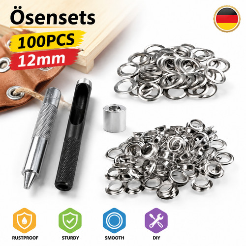 100 set ösen rundösen - set, Ø