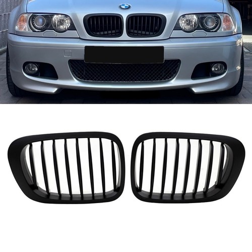 Kühlergrill schwarz matt - 2x,