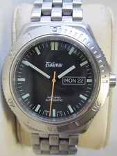 " TUTIMA , PACIFIC , TAUCHER 200, AUTOMATIC , TAG  / DATUM , EDELSTAHL ," 2005