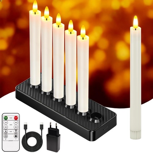 Led stabkerzen set - stabkerzen,