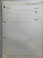 Unimog Werkstatthandbuch Auszug Fahrerhaus, Pritsche, U 1000, U 1200, , Original