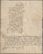 30.11.1692 Bittbrief Empfertshausen an Hrzg Johann Georg II v S. Eisenach; 62259