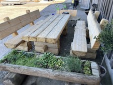 Massivholz sitzgruppe xxl - sitzgruppe,