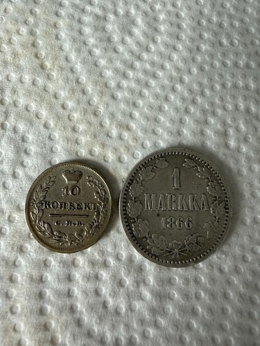 Silbermünzen lot russland - lot, 10