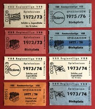 8 x Fußball Eintrittskarte