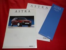 OPEL Astra F Limousine Caravan GL GLS GT GSi GSi 16V Club Prospekt + Preise 1991