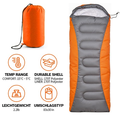 75x210cm outdoor schlafsack - outdoor,