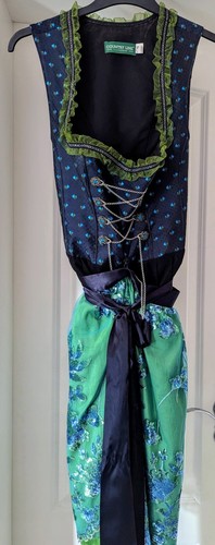 Country line dirndl - dirndl, blau