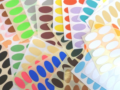 Kleine 25x12mm oval farbcode - 25x12mm,