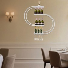 Weiß 4 Ebenen Weinregal