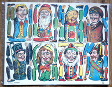 Ausschneidebogen, Ziehfiguren, Verl. Oehmigke &Riemschneider, Neuruppin, Reprint