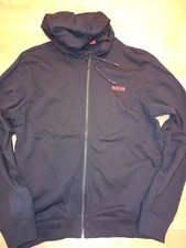 Hugo Kapuzenpullover mit Reißverschluss Gr. L schwarz Boss Hooded Zipper Hoodie