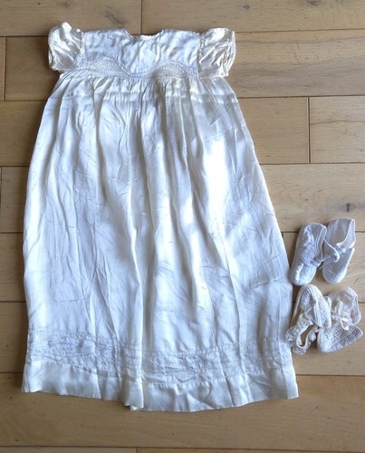 Vintage baby taufkleid - taufkleid, &