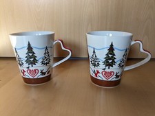 Tassen 2 Set Becher Kaffeetasse Glühweinbecher Weihnachtstasse Kindertasse 