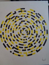 OP-Art Grafik Zeichnung, Geom