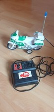 Polizei Motorrad ferngesteuert - Dickie Spielzeug 80er - funktionsfähig