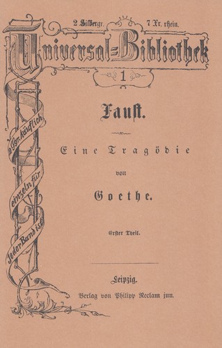 Goethe faust - goethe:,