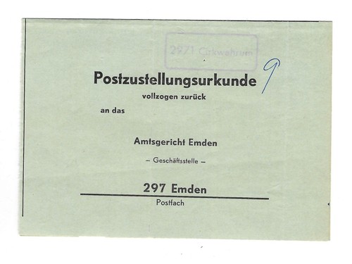 Landpoststempel 2971