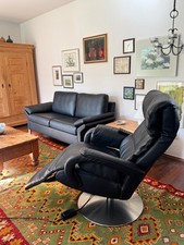 NP: 3389€ Himolla Leder   Elektrisch Relaxsessel Leder 7628, schwarz neuwertig