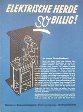 Werbung Reklame Antik Stromversorgung Elektroherd Mietkauf Hannover Braunschweig