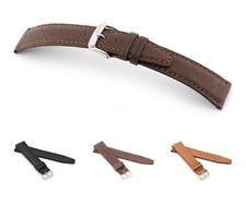 RIOS1931 Uhrenarmband Schweinsleder "Tobacco", 18-22 mm, 3 Farben, neu!