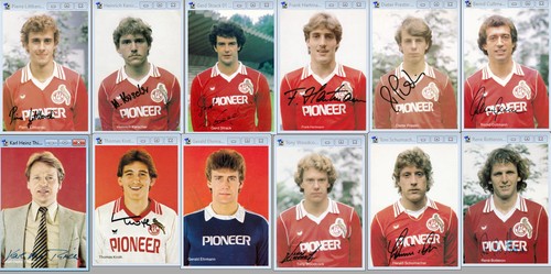 Autogrammkarte köln 12x - fc,