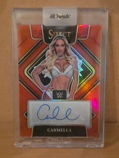 2022 Panini Select WWE Carmella zu /99 mit Autogramm