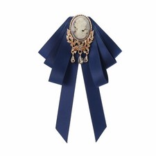 Brosche Kamee Vintage blau