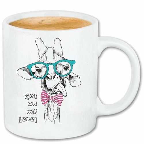 Kaffeetasse lustige giraffe - lustige,