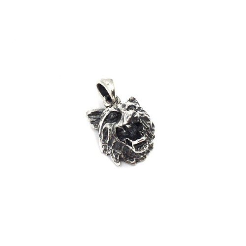 3cm wolfskopf anhänger 925 - wolfskopf,