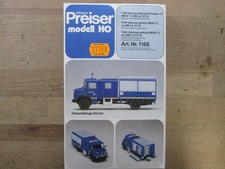 Preiser Spur H0 1168 Bausatz "THW Mannschaftskraftwagon 72" ungebaut in OVP