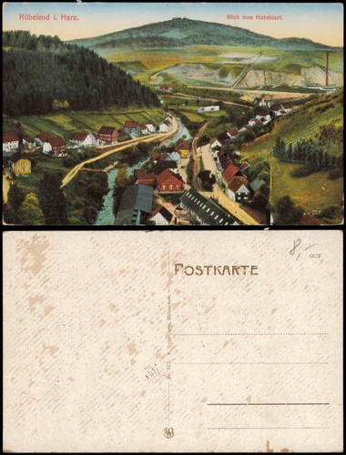 Ansichtskarte rübeland blick - ansichtskarte,