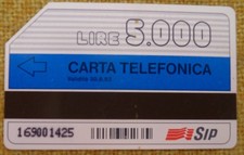 Telefonkarte Italien,  SIP