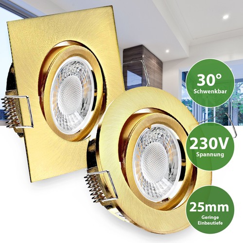 Led spot gold - gold, messing