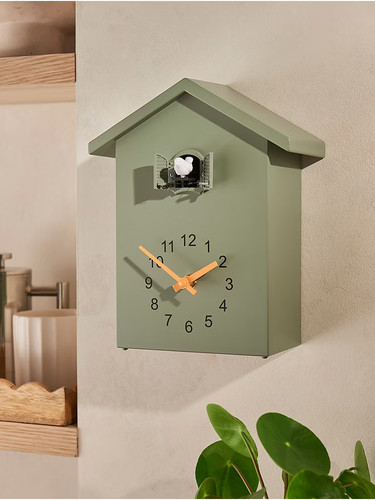Grüner kuckuck wanduhr - grüner,