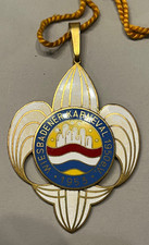 Alter Orden Fasching Karneval 7,5cm Email 1953 Wiesbaden Dachorganisation 1950eV